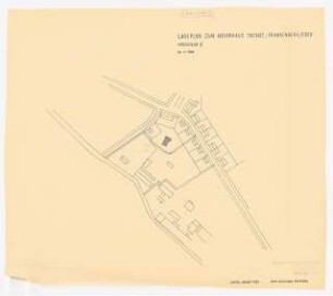 Fa. Thonet, Frankenberg/Eder. Thonet-Siedlung Wohnhaus Thonet: Lageplan Vorschlag II, 1:1500