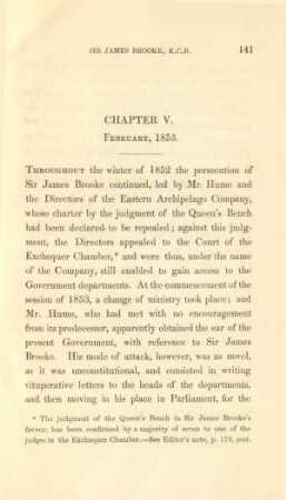 Chapter V. February, 1853