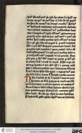 Incipit omelia quarta.