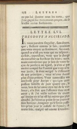Lettre LVI. - Lettre LXI.