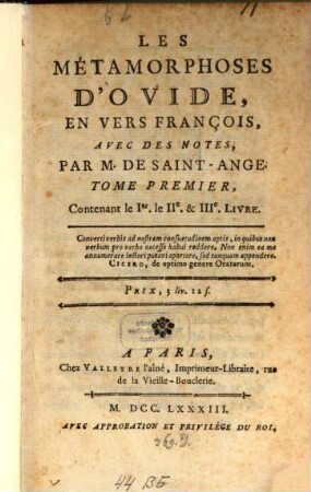 Les Métamorphoses d'Ovide