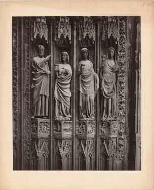 Kluge Jungfrauen. Nördliches Portal Münster, Straßburg: Ansicht
