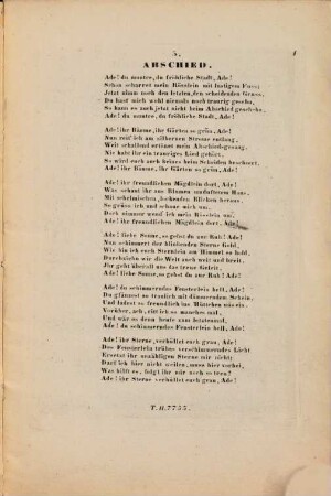 Abschied : Lied aus Franz Schubert's Schwanengesang ; für d. Piano-Forte übertr.