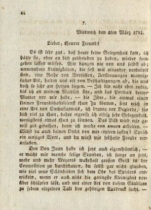 7. Mittwoch den 4ten März 1795.