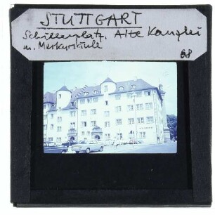 Stuttgart, Alte Kanzlei,Stuttgart, Merkursäule