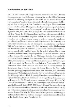 Studienfahrt an die Schlei