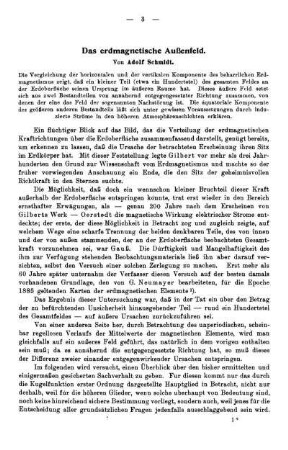 Das erdmagnetische Außenfeld