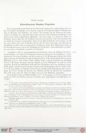 Fünftes Kapitel: Entwurfssystem, Bauplan, Proportion
