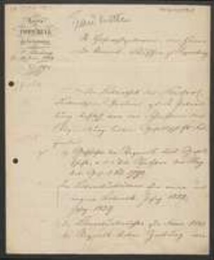 Brief von Ernst Rudolph von Trautvetter an Gottlieb August Herrich-Schaeffer