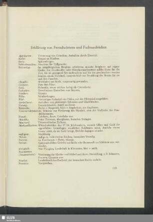 Erklärung von Fremdwörtern und Fachausdrücken