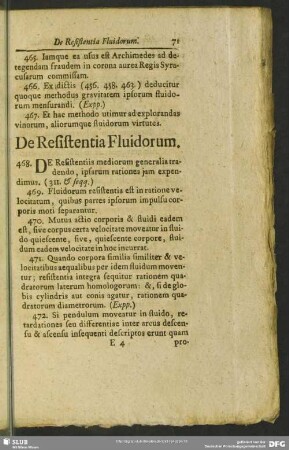 De Resistentia Fluidorum