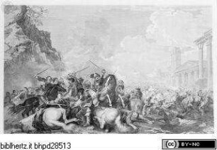 L'Imperiale e Reale Galleria Pitti / illustrata per cura di Luigi Bardi, Firenze : Tipografia Galileiana, 1837-1842, Band 1., Schlacht; (Taf. 71)
