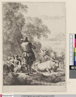 [Der Flötenspieler; The Shepherd playing the Flute; Le pâtre jouant du flageolet]