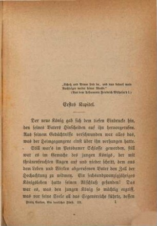 Ein deutscher Fürst : historischer Roman; zweite Abteilung des Romans: Der alte Dessauer, 3