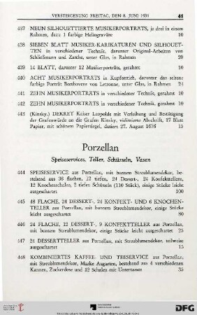 Porzellan (Nr. 444-473)