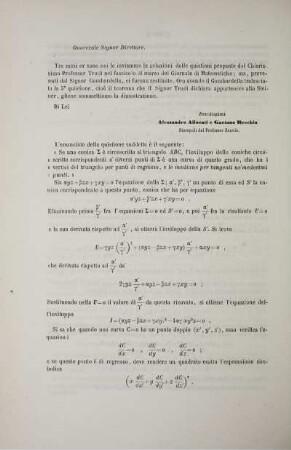 Dimostrazione del teorema del signor Trudi.