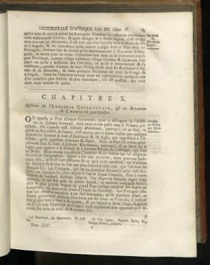 Chapitre X. Histoire de l´Ethiopie Occidentale, & du Royaume de Congo en particulier.