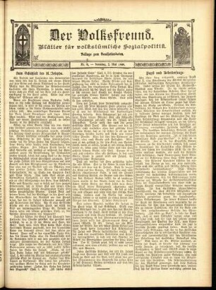 Ausgabe vom Sonntag, den 02. Mai 1909.