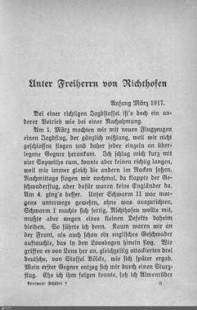 Unter Freiherrn von Richthofen