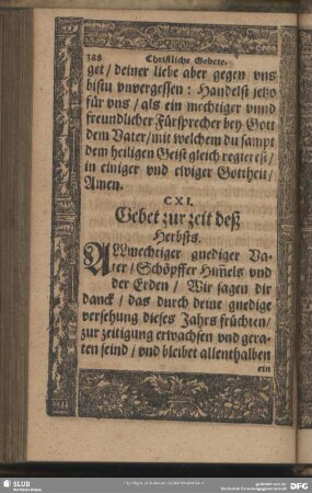 CXI. [CLI.] Gebet zur zeit deß Herbsts