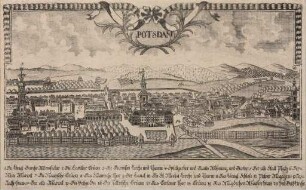Potsdam. Gesamtansicht von der Teltower Vorstadt von der Garnisonkirche bis zur Heiliggeistkirche