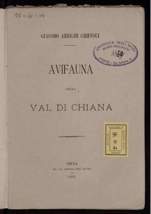 Avifauna Della Val Di Chiana