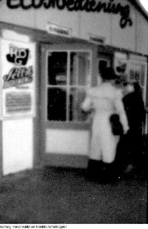 Dresden, Neustadt, Königsbrücker Straße. HO-Gaststätte "Oase", August - September 1956
