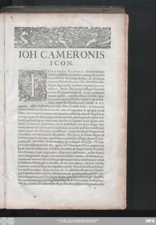 Ioh. Cameronis Icon.