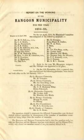 Report on the working of the Rangoon municipality for the year 1894-95