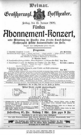 Abonnement=Konzert
