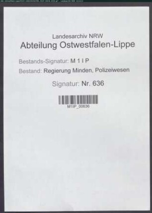 Lageberichte des Sicherheitsdienst-Abschnittes Bielefeld