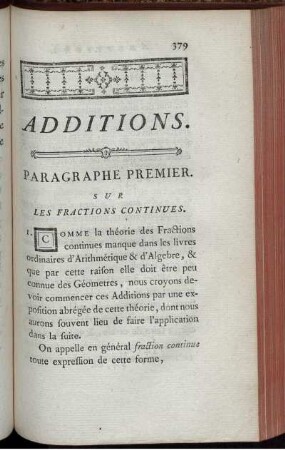 Paragraphe Premier.