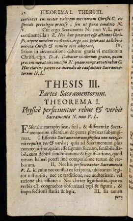 32-41, Thesis III. Partes Sacramentorum.