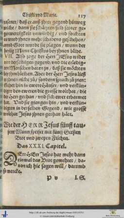 Das XXXI.-XL. Capitel