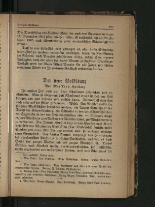 Der neue Volkstanz