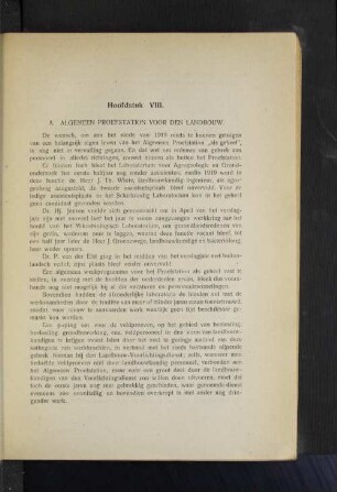 Hoofdstuk VIII. Algemeen Proefstation voor den Landbouw.