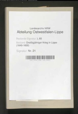 Kriegsdrangsale der Stadt Salzuflen