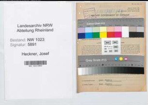 Entnazifizierung Josef Heckner , geb. 07.02.1909 (Bahnrat)