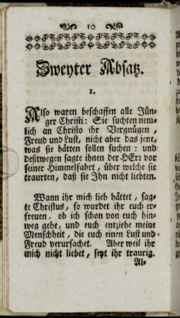 Zweyter Absatz.