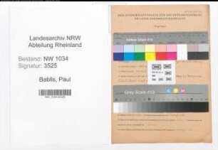Entnazifizierung Paul Bublies , geb. 23.10.1911 (Stabsfeldwebel)