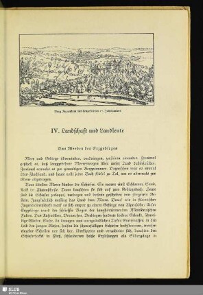 IV. Landschaft und Landleute