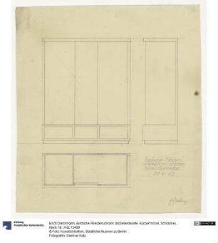 Einfacher Kleiderschrank (Möbelentwürfe, Körpermöbel, Schränke)