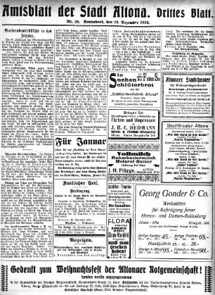 Nummer 50. Drittes Blatt. : Sonnabend, den 13. Dezember 1924