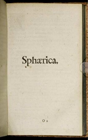 Sphaerica.