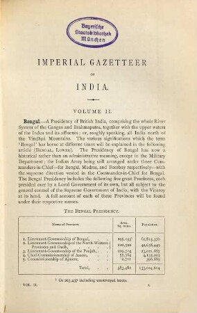 The Imperial Gazetteer of India, 2