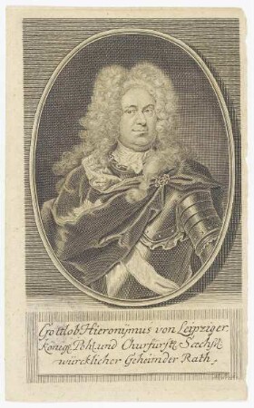 Bildnis des Gottlob Hieronymus von Leipziger