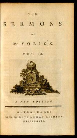Vol. 3: The Sermons Of Mr. Yorick