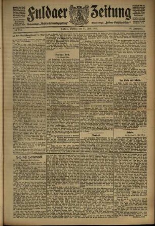 Ausgabe vom Montag, den 31. Juli 1911.