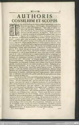 Authoris Consilium Et Scopus