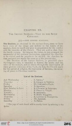 Chapter XX. The Lenten Stations. Visit to the Seven Churches